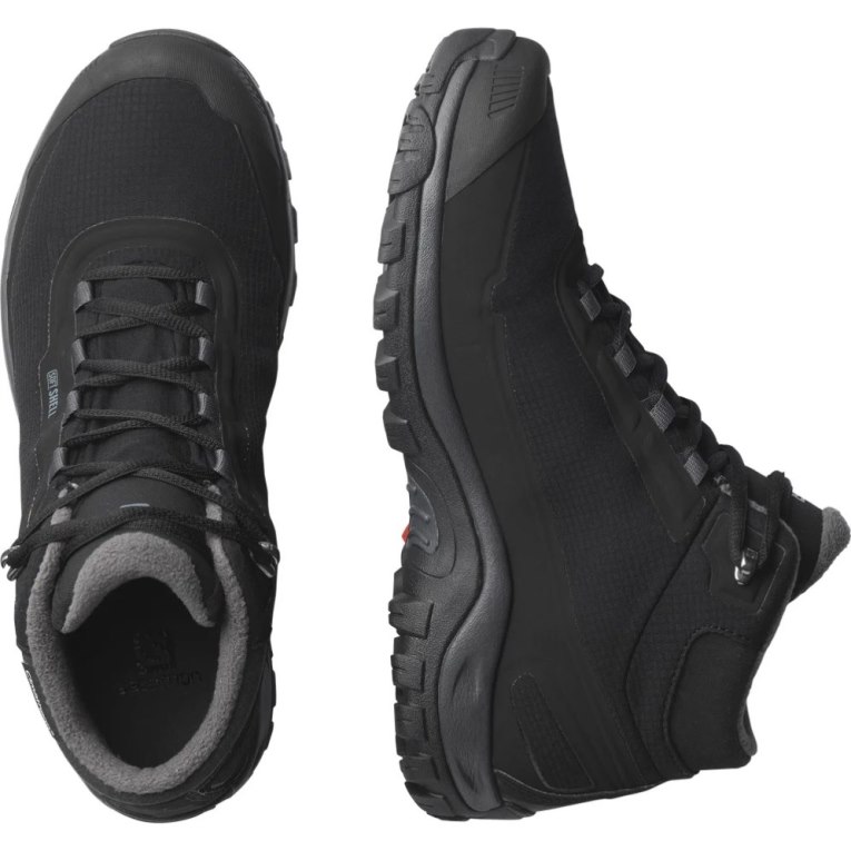 Black Salomon Shelter CSWP Men's Winter Boots | IE ET7912